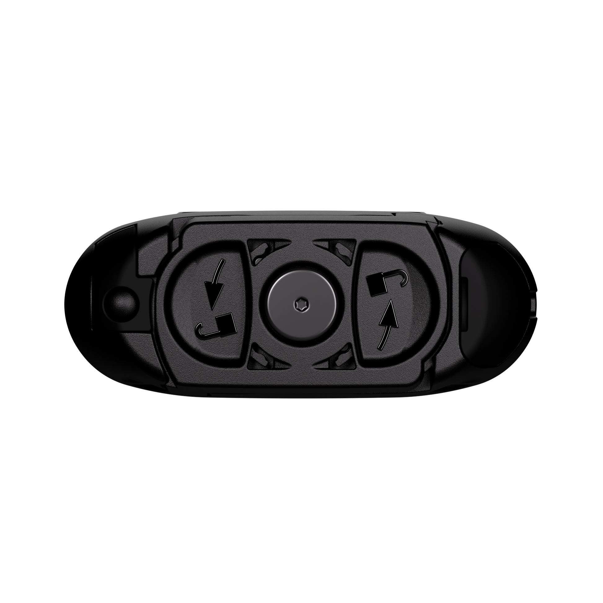 Black base control panel with arrow buttons and central circular dial