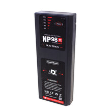 Lithium-ion battery front panel with Hawk-Woods logo and capacity scale