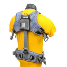 Orca OR-40 harness with gray mesh back panel and gray webbing straps on yellow vest