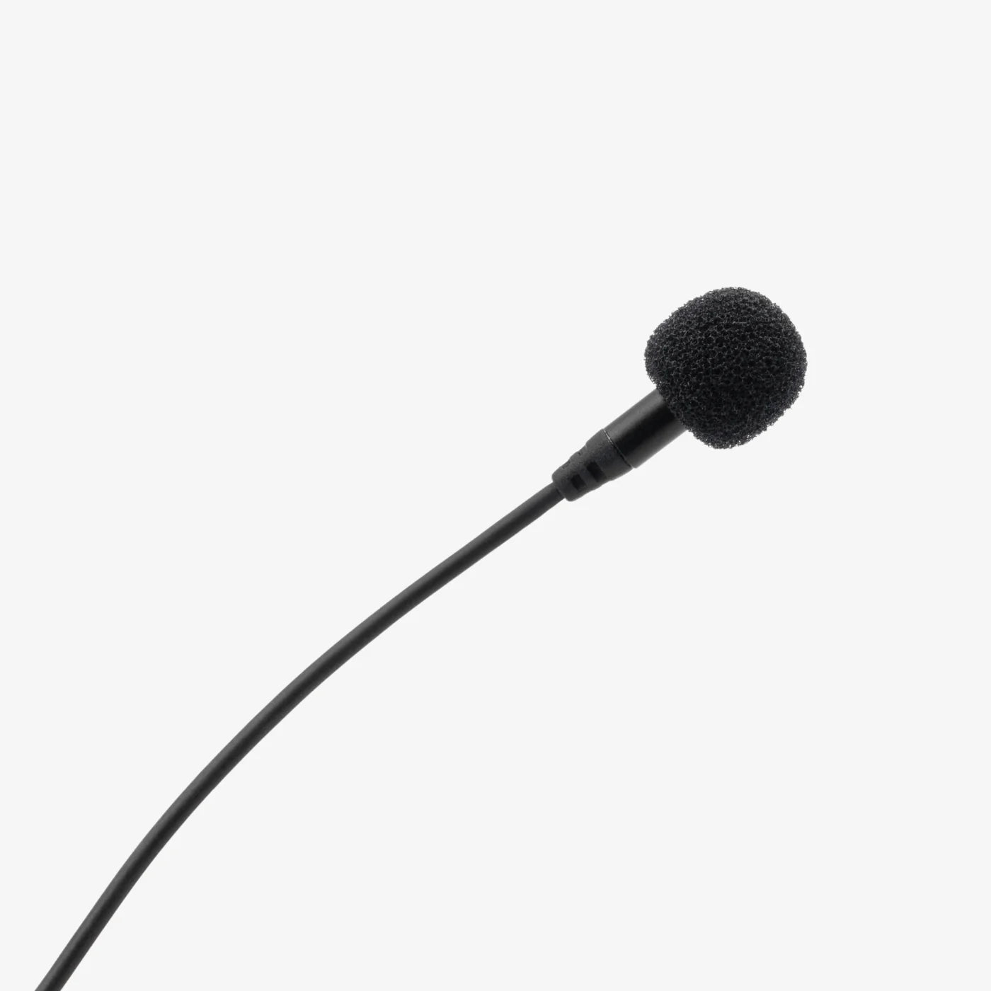Outdoor mic kit microphone with black foam windscreen