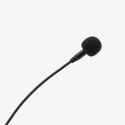 Outdoor mic kit microphone with black foam windscreen