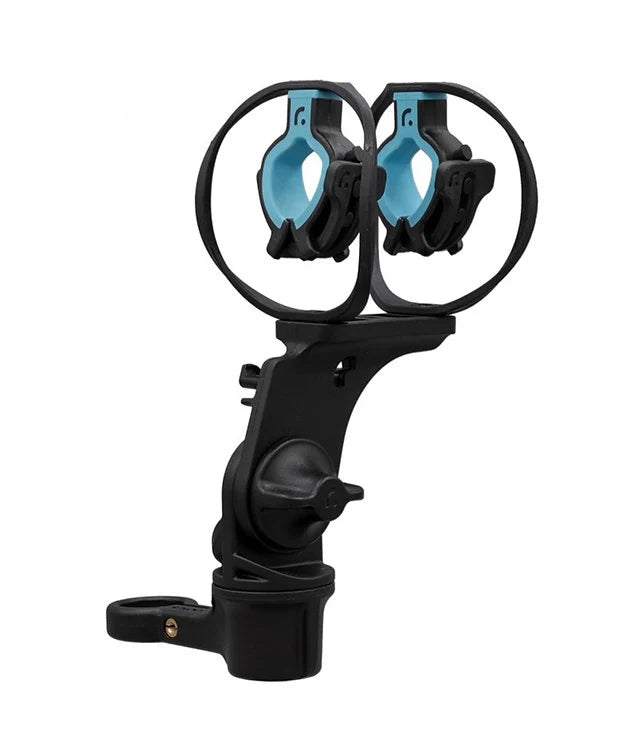 Black shock mount with adjustable arm and dual clip cradle