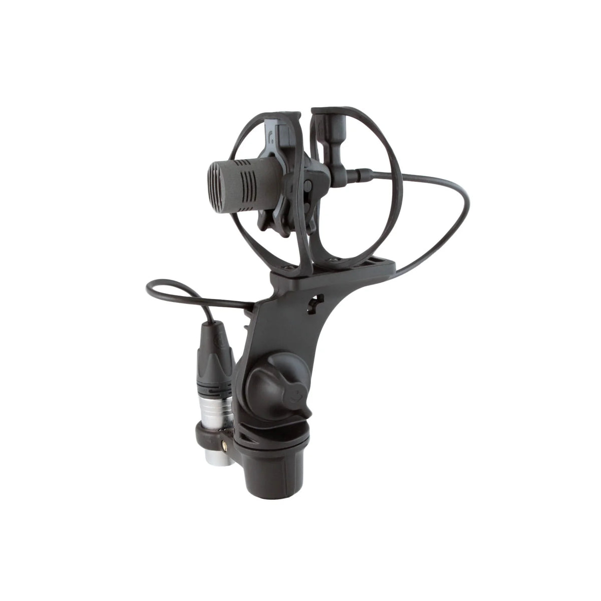 RAD-1 shock mount with Lemo-XLR cable, black microphone suspension