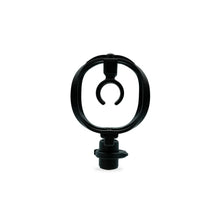 Single black microphone shock mount with circular suspension ring