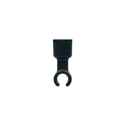 Black mic clip accessory with spring-style grip for shock mount