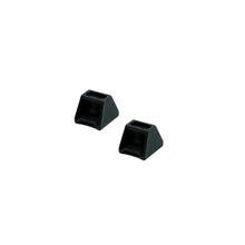 Pair of black hoop adaptor blocks with square openings