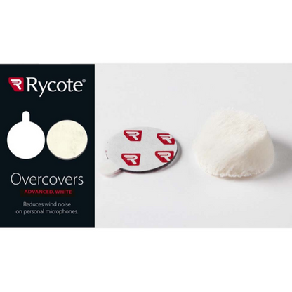 Rycote Overcovers Advanced White - 5 fur covers and 25 Stickies