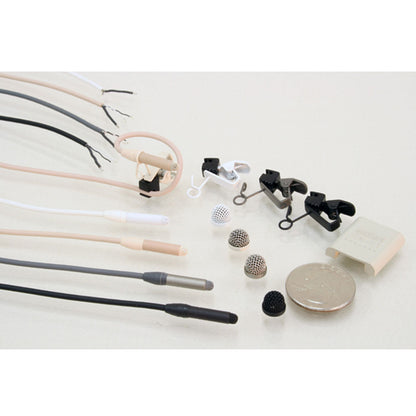 Sanken COS-11D lavalier microphones in black grey beige and white