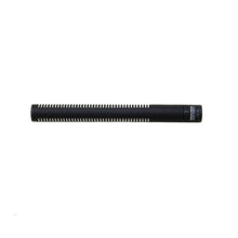 Sanken CS-1e short shotgun microphone, black cylindrical body with grille at one end.