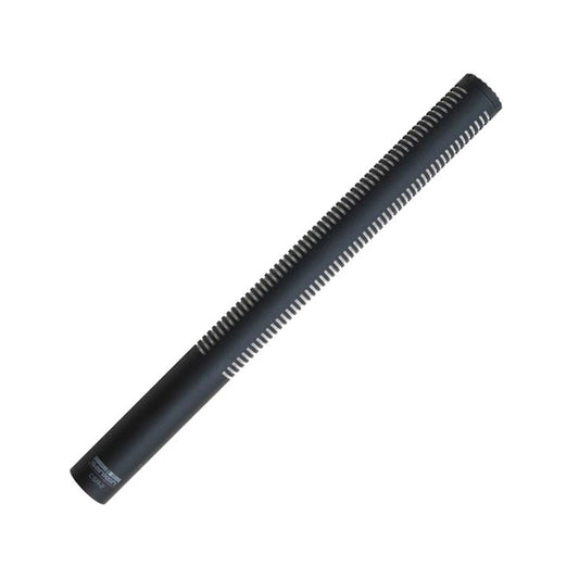 Sanken CSR-2 rear rejection shotgun microphone on white background