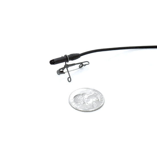 Sanken PIN-11 fitted beside a COS-11 lavalier microphone