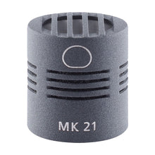 Schoeps MK 21 wide cardioid microphone capsule, gray body with central symbol and MK 21 text