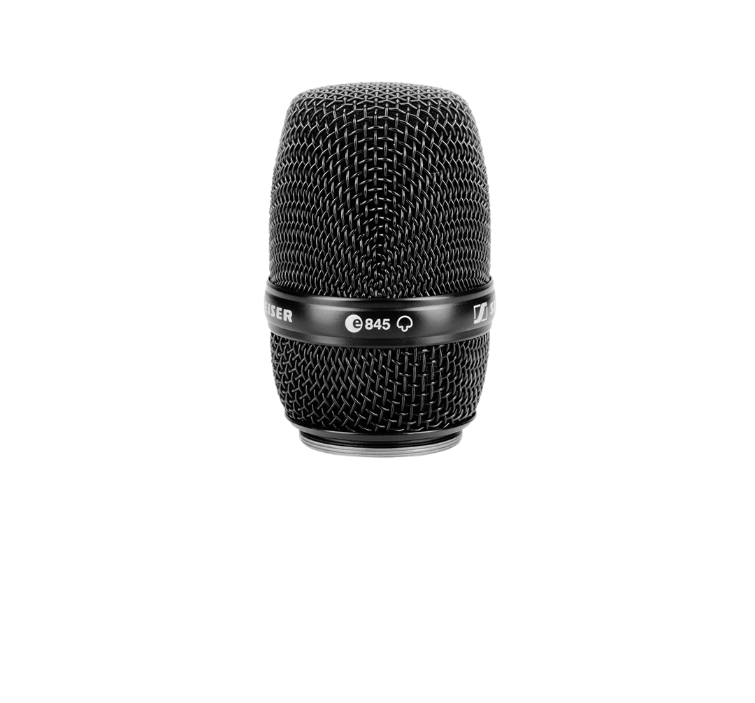 Sennheiser 845 super-cardioid microphone capsule, dark metal mesh head