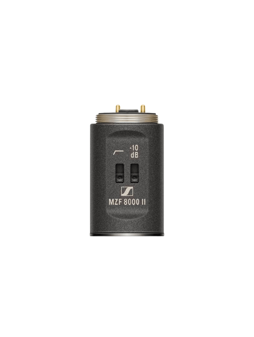 Sennheiser MZF 8000 II LF filter module, dark metal housing with 10 dB markings and ports