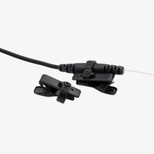 Broadcast earpiece cable with clip mount and inline control module