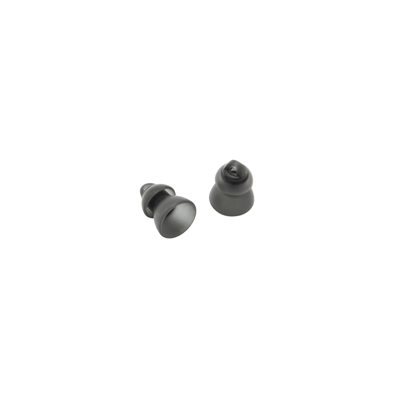 In-ear eartips set, dark silicone domes (2 shown)