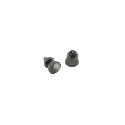 In-ear eartips set, dark silicone domes (2 shown)