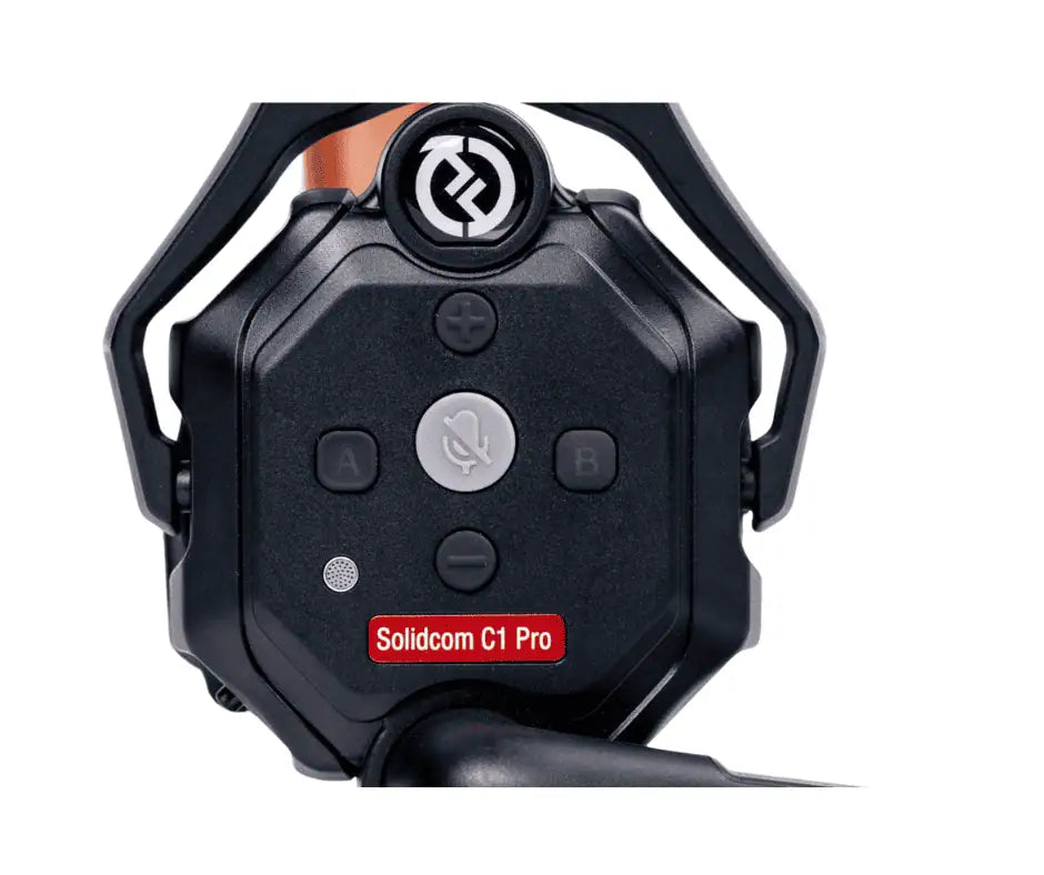 Wireless headset control module with button panel and call controls