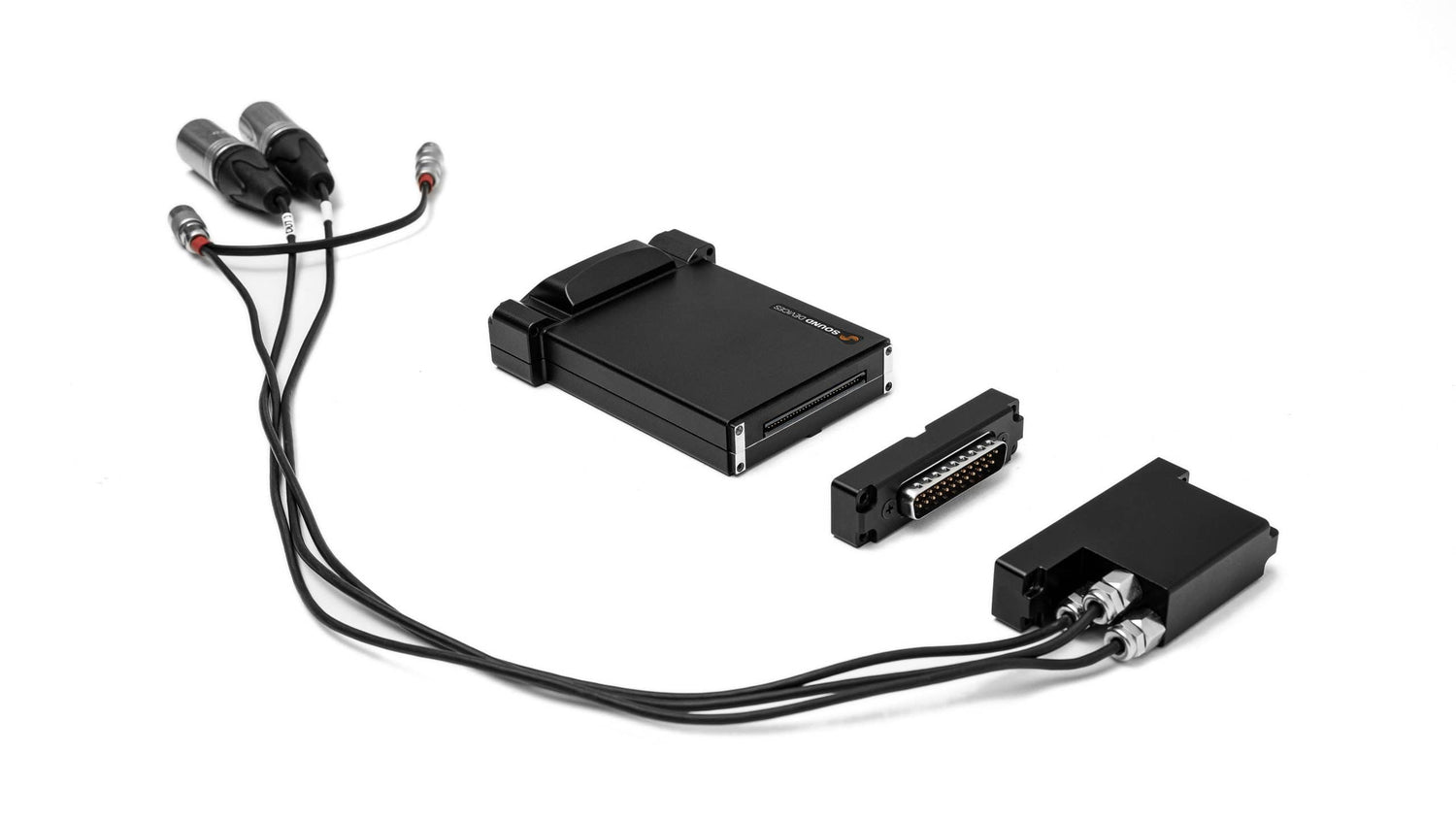 Cables, adapter modules, and connectors for the audio recorder system