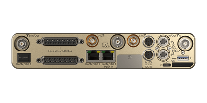 Astral ARX16 rear panel with multiple input/output ports and connectors