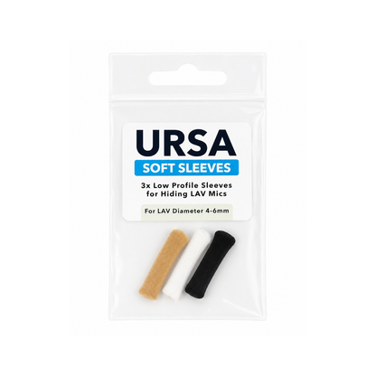Soft low-profile sleeves set with beige and black sleeves on sticks
