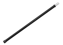 1.1 m black extension pole with silver metal end cap
