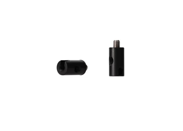 Quick-release top screw and insert, black metal two-piece set for mounting