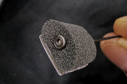 Foam for Lav PRO microphone windscreen with metal snap grommet detail