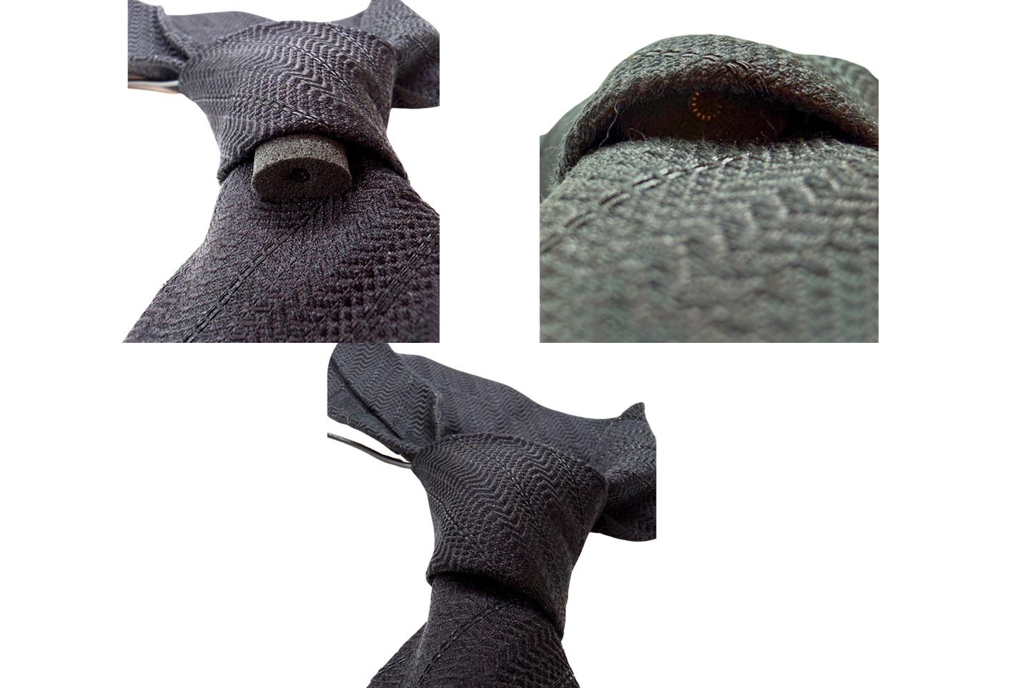 Foam for Lav PRO microphone windscreen, dark textured foam pieces