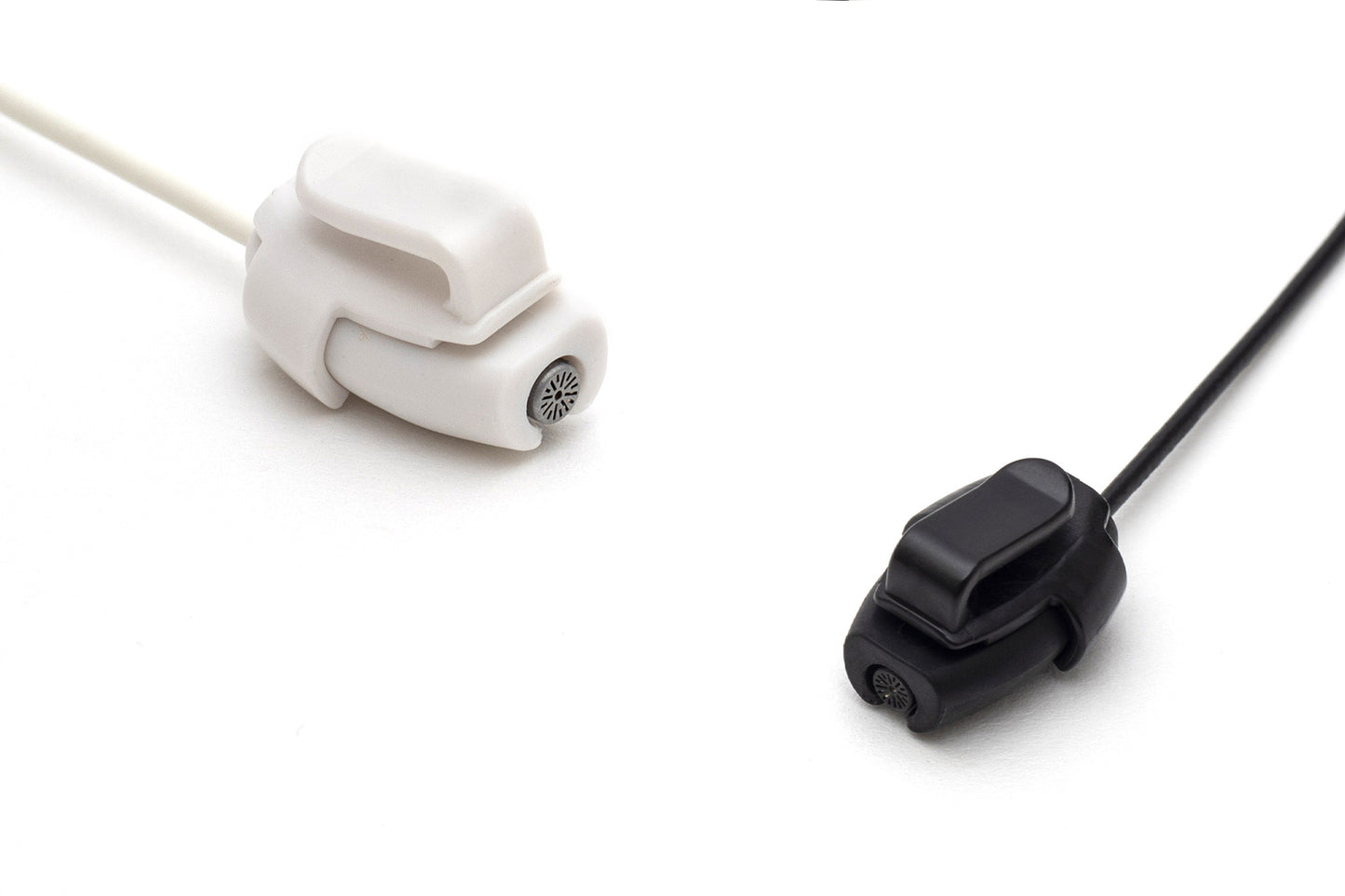 Bra strap beetle clip, white and black locking clips with strap cord