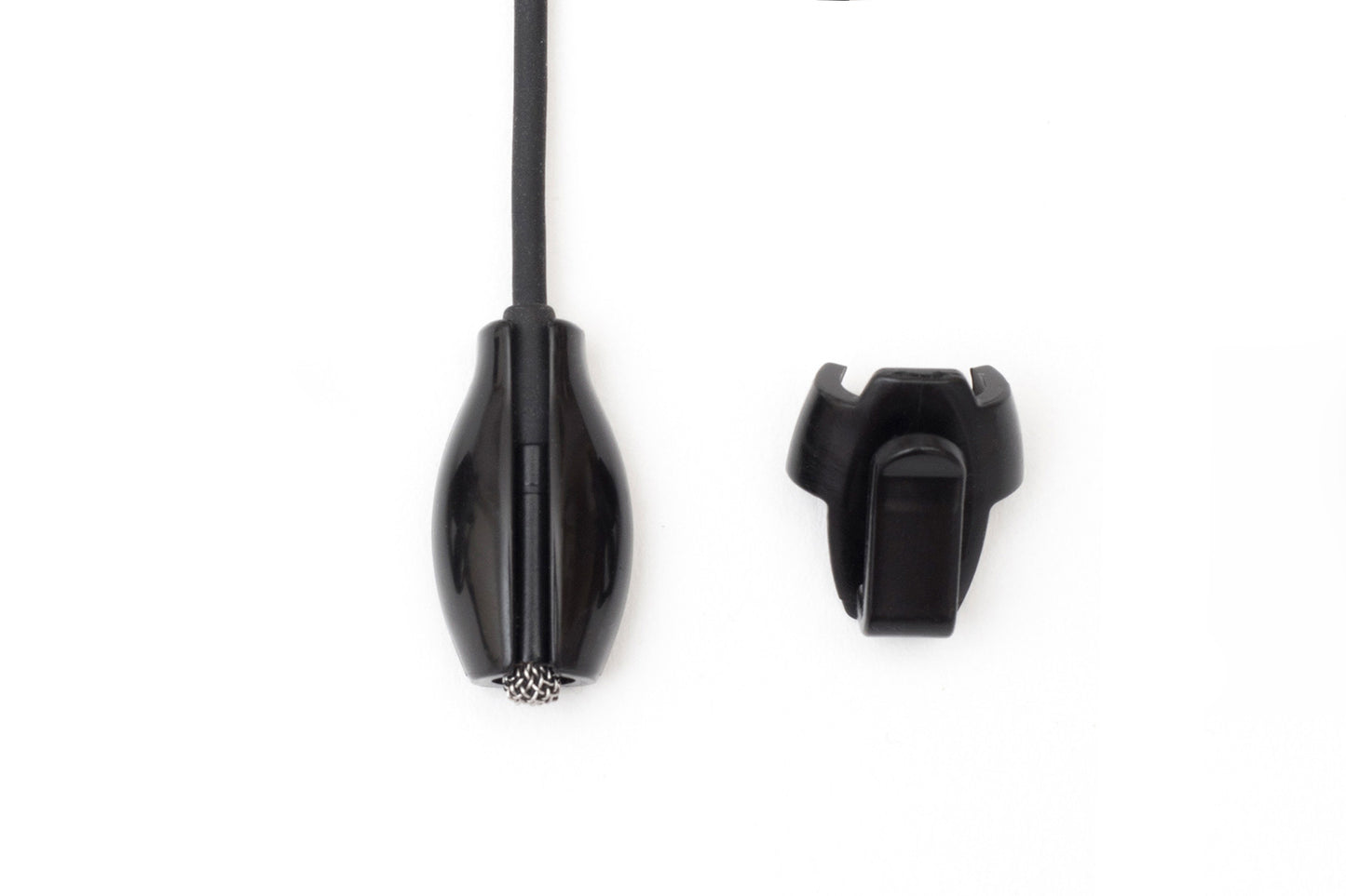 Bra strap beetle clip set, black with metal spring and locking clasp