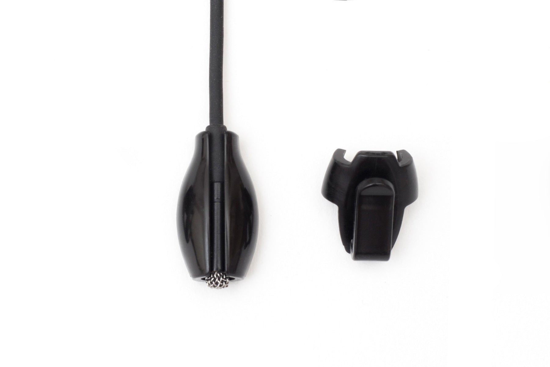 Bra strap beetle clip set, black with metal spring and locking clasp
