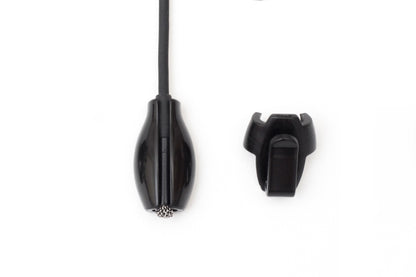 Bra strap beetle clip set, black with metal spring and locking clasp