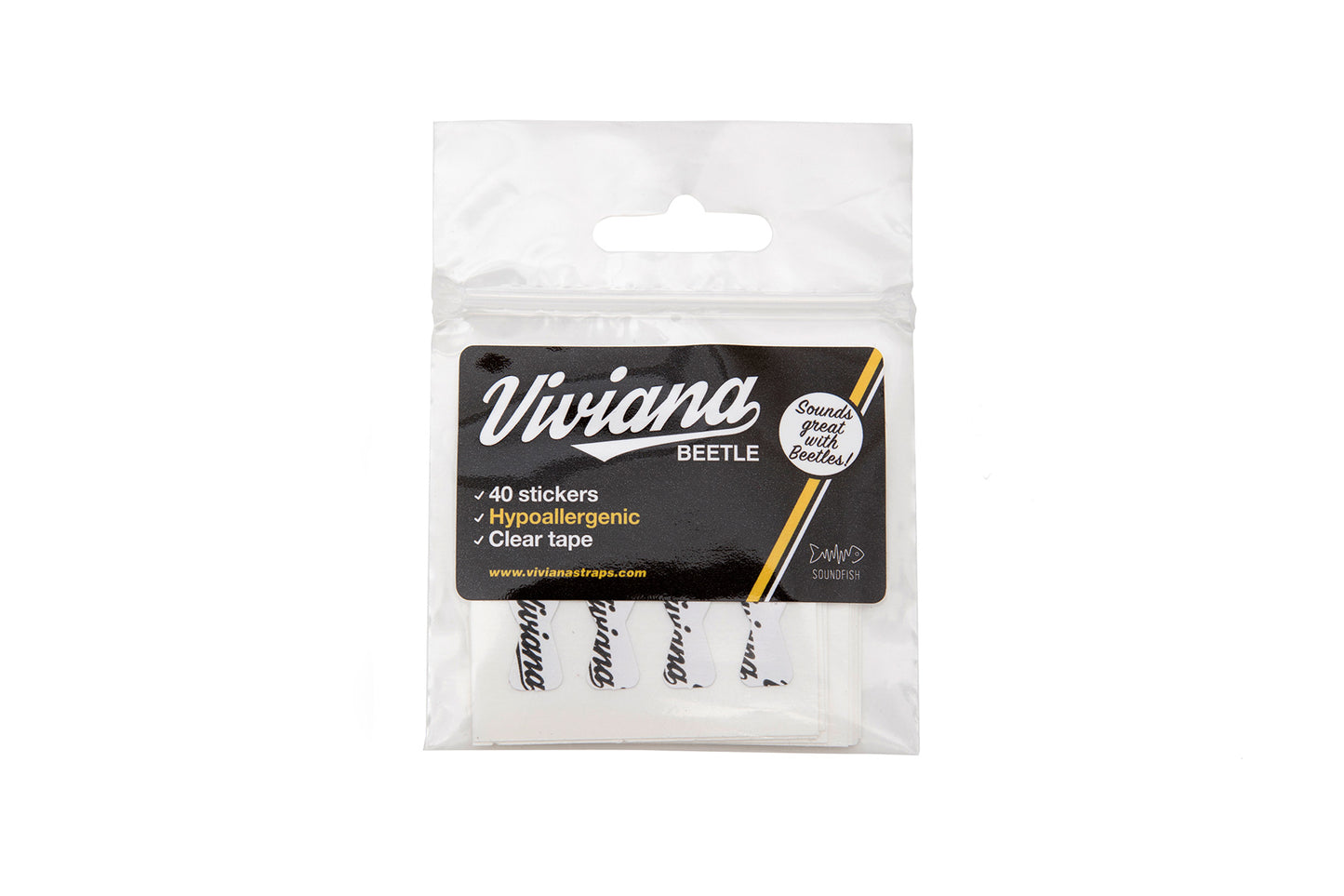 Viviana beetle sticker pack with 40 stickers and clear tape