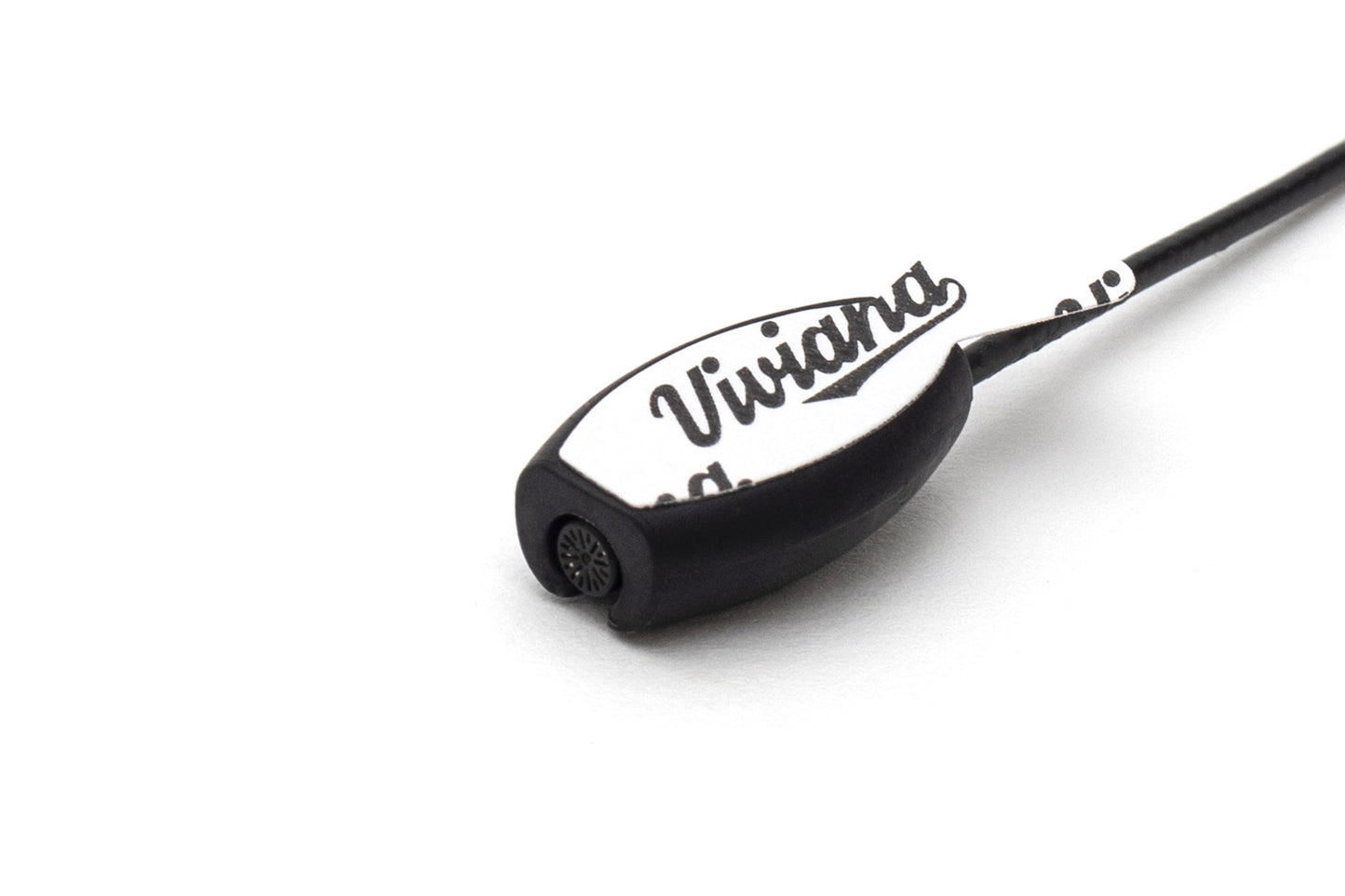 Dark beetle-shaped Viviana logo sticker, oval body