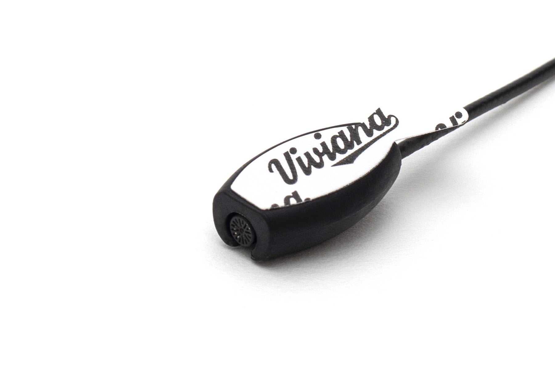 Dark beetle-shaped Viviana logo sticker, oval body