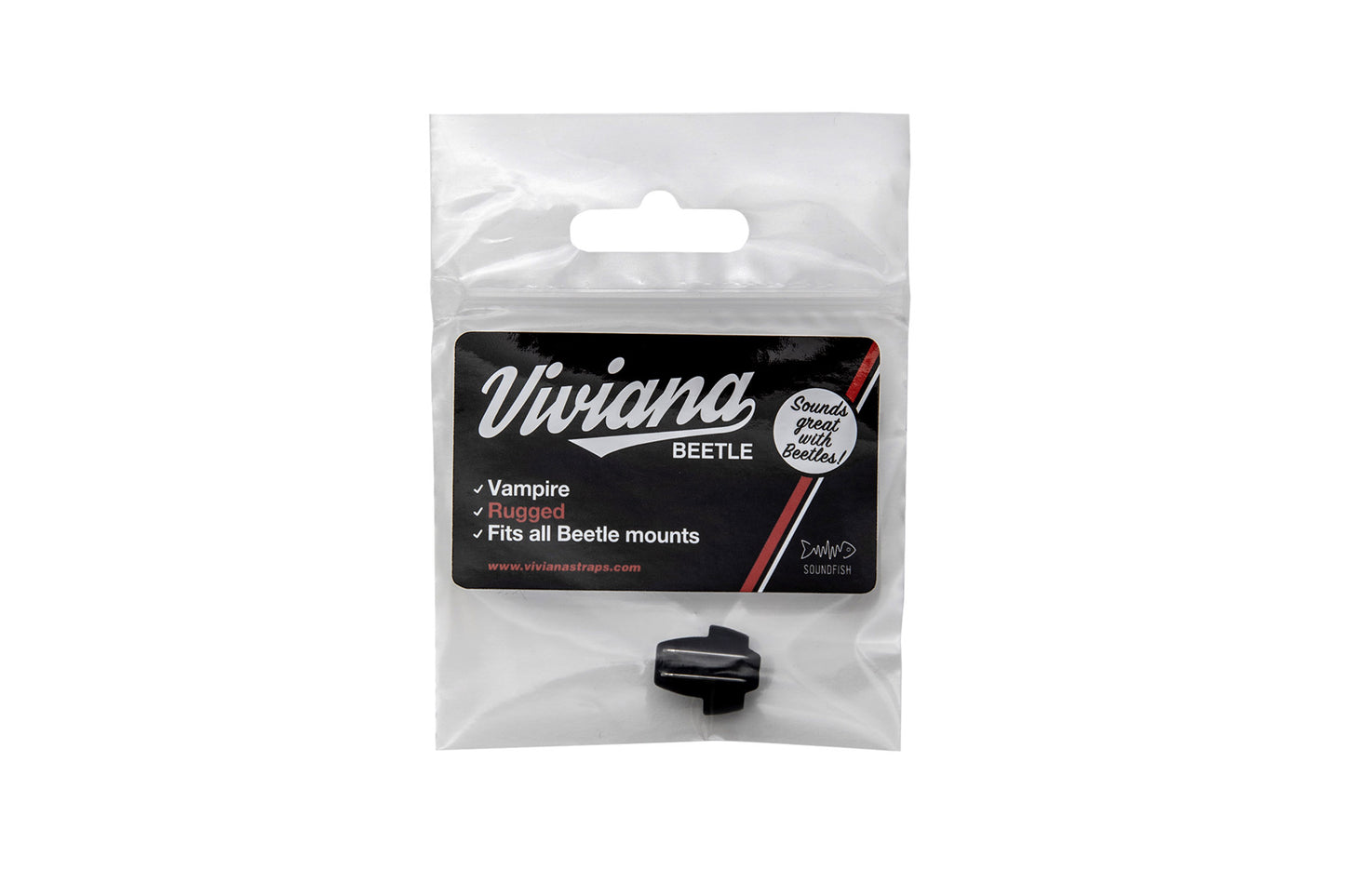 Viviana Vampire beetle clip retail bag with black beetle mounting clip