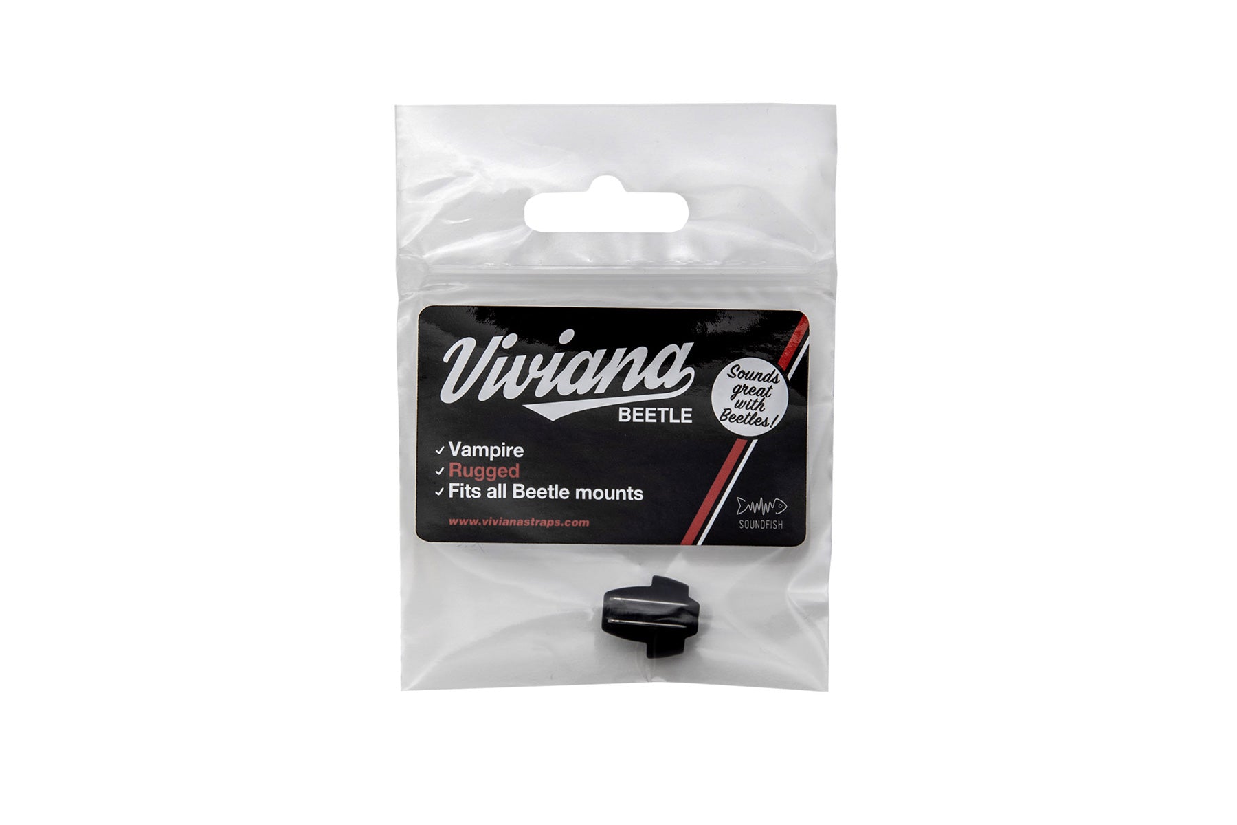 Viviana Vampire beetle clip retail bag with black beetle mounting clip