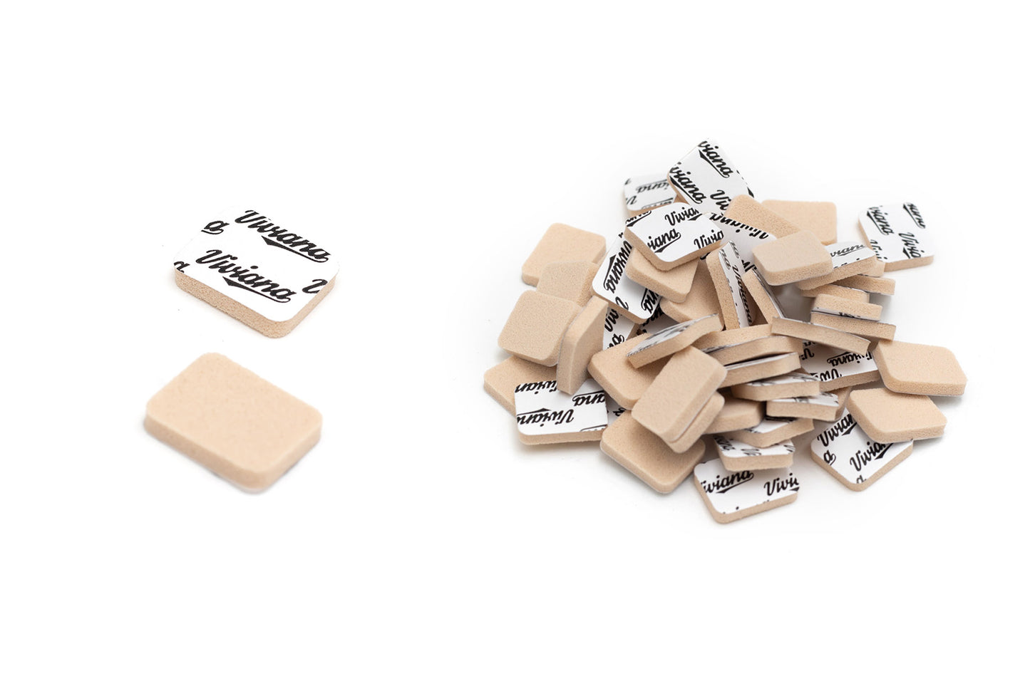 Beige and black/white square foam pads, assorted set