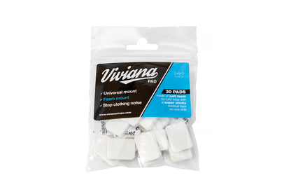 Viviana white foam mounting pads in sealed bag, 30 pads