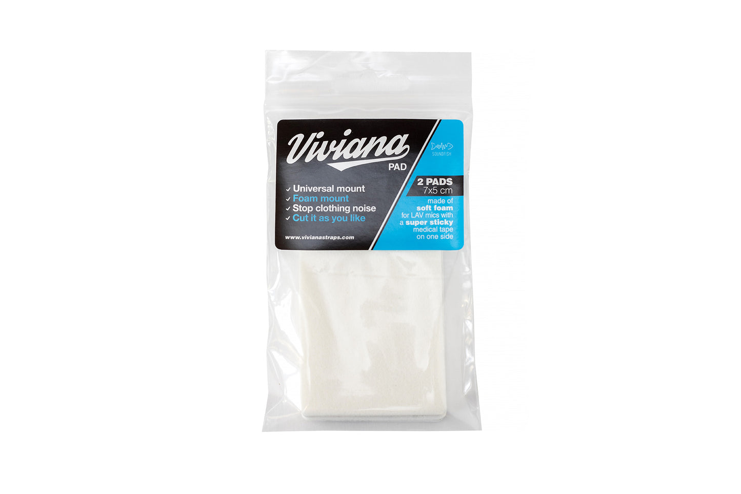 Viviana packaged foam mounting pads, 12 pads per bag