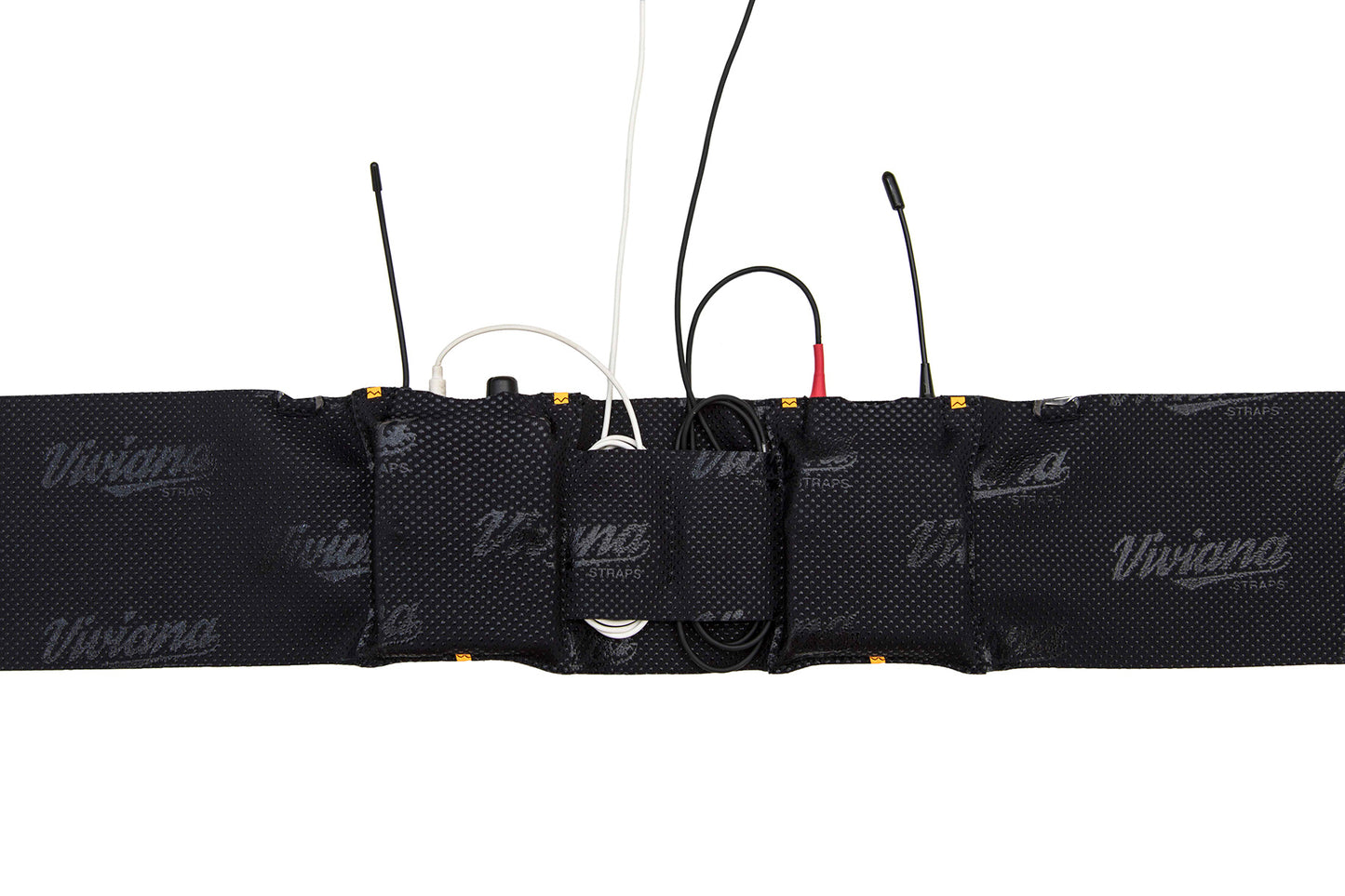 Black extreme waist strap with pouch and attached cords for quick adjust