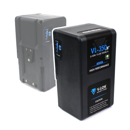 Hawk-Woods VL-350N 350Wh high-performance V-Mount battery front view