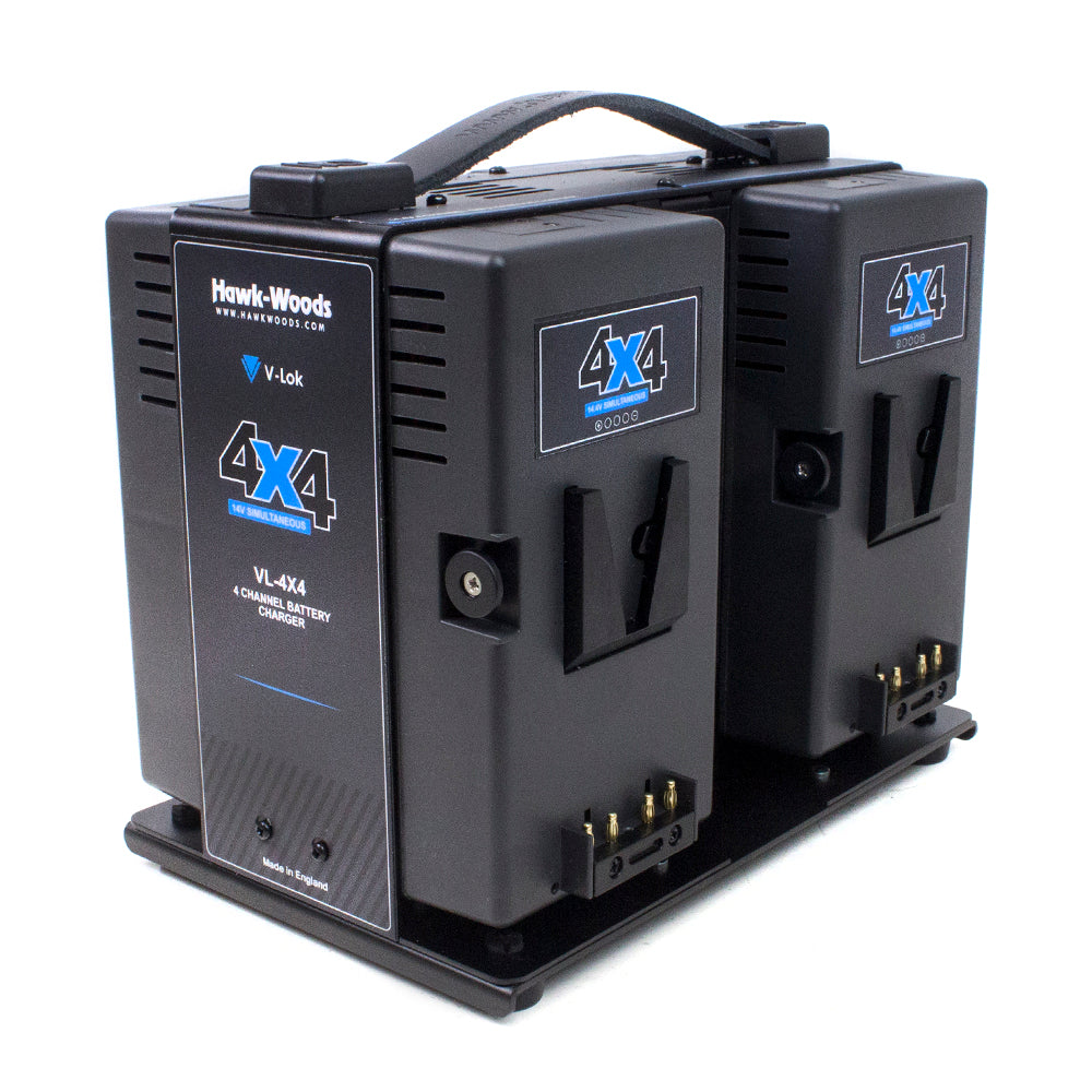Hawk-Woods VL-4X4 four-channel simultaneous V-Mount battery charger