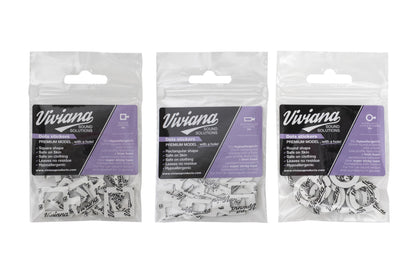 Viviana sticker pack with purple label, multiple dot stickers shown in bags