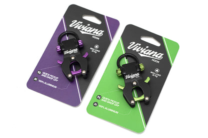 Two boxed hook tools: purple and green options on matching hanging cards