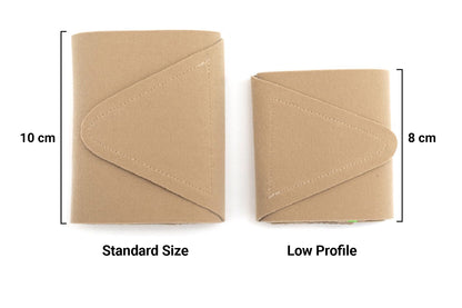 Beige ankle straps: standard size 10 cm and low profile size 8 cm