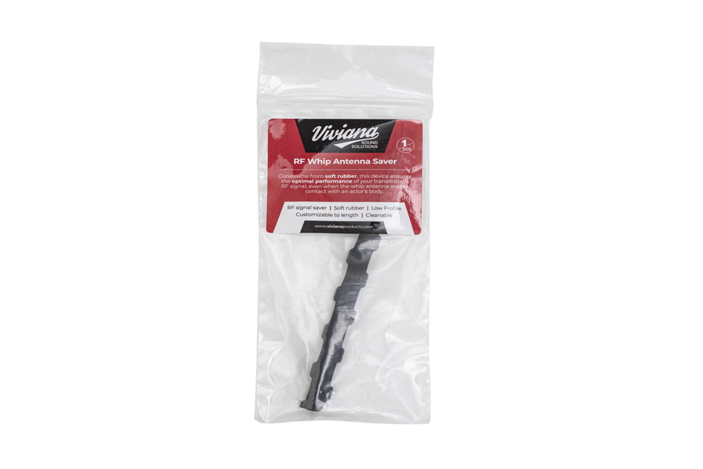 RF whip antenna saver, black, in retail blister pack