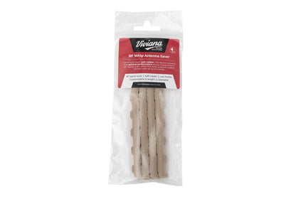 RF whip antenna saver, beige 4-pack, in retail blister pack