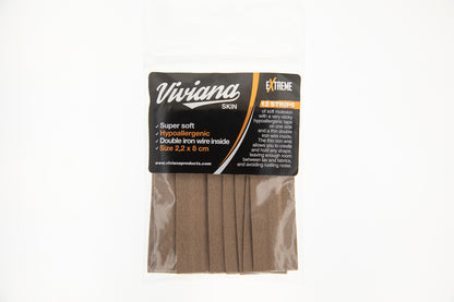 Moleskin skin strips pack with beige and brown rolls